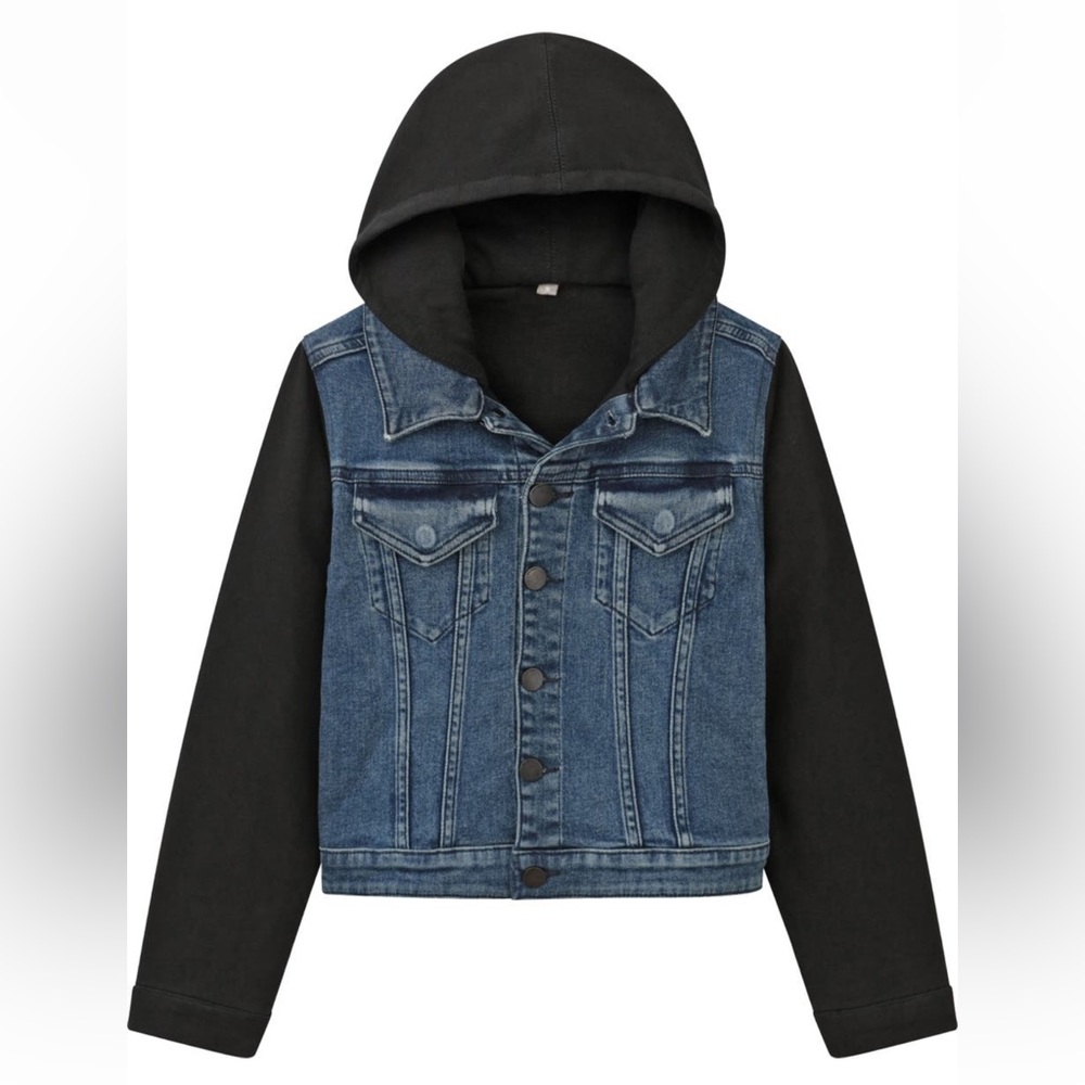 ✨HP✨ LIKE NEW! DL1961 Manning Denim and Jersey Hoodie Jacket